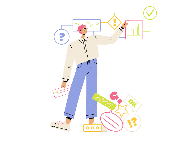Illustration of me working